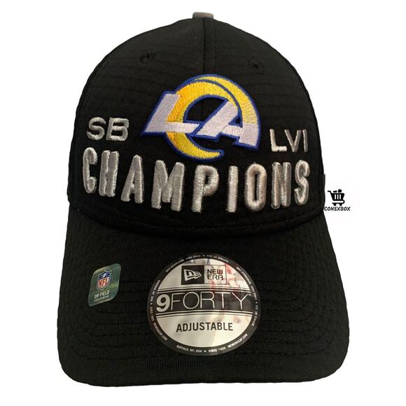 New Era 9FORTY LA Rams Super Bowl LVI Champion Snapback Adjustable Cap Hat New - Picture 11 of 12